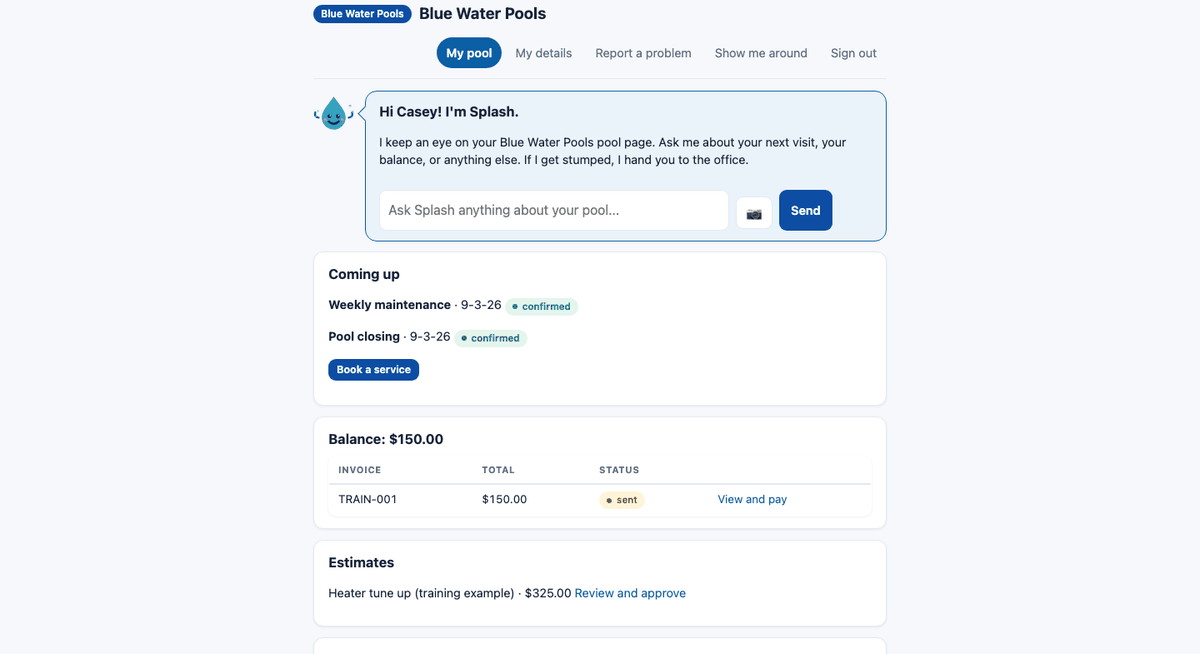 The customer portal